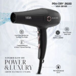 VEGA Professional Pro Dry 2600 Hair Dryer - Black (VPPHD-11) - Image 2