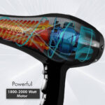 VEGA Professional Pro Dry 2000 Hair Dryer with Diffuser - Black (VPVHD-13) - Image 3