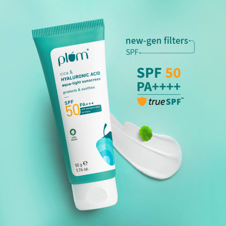 Plum Cica & Hyaluronic Acid Aqua-Light SPF 50 PA++++ Sunscreen 50g