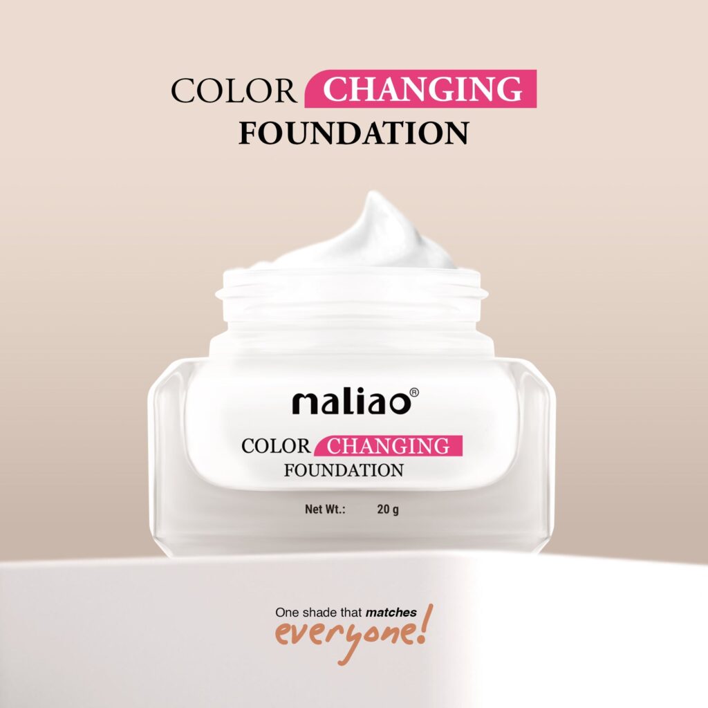 Maliao Color Changing Waterproof Foundation with Satin Finish - Long-Lasting Beauty - image 2