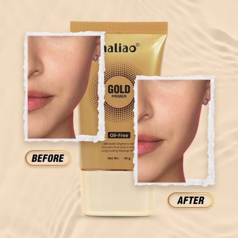 Maliao 24K Gold gel Primer l Minimizes pores & Radiant Finish With Gold - image 2