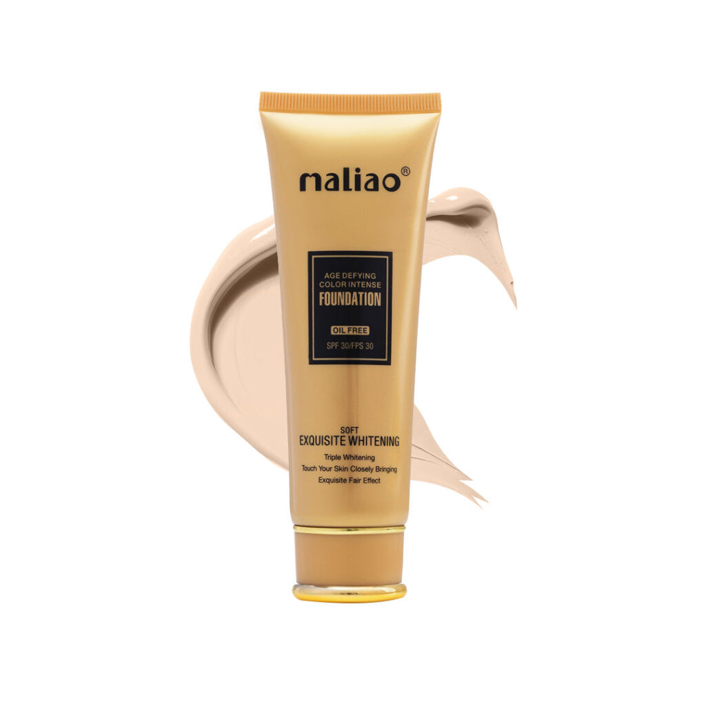 Maliao Age Defying Color Intense Foundation Oil Free l Evens Skin-Tone & Oil-Free wear - WHITE IVORY 70 - image 1