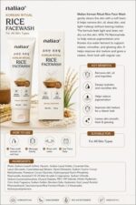 Maliao Korean Ritual Rice Face Wash 100g - Image 2