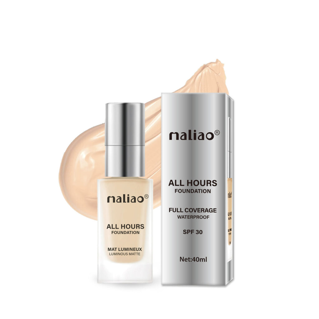 Maliao All Hours Foundation Mat Lumineux - Full Coverage, Waterproof, Luminous Matte Finish - image 2