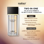 Maliao 2-IN-1 HD 24K Gold Primer & Matte Velvet Foundation - Ultimate Radiance for Face Makeup - image 16