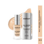 Maliao All Hours Foundation Mat Lumineux - Full Coverage, Waterproof, Luminous Matte Finish - 03 FOUNDATION 408 - image…