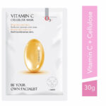 O3+ Facialist Vitamin C Cellulose Sheet Mask for Pigmentation & Uneven Skin 30g - Image 2