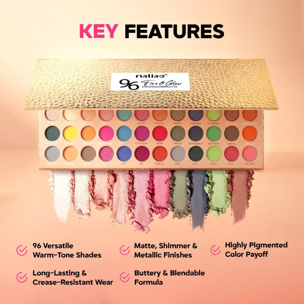 Maliao 96 Color Eyeshadow Palette features