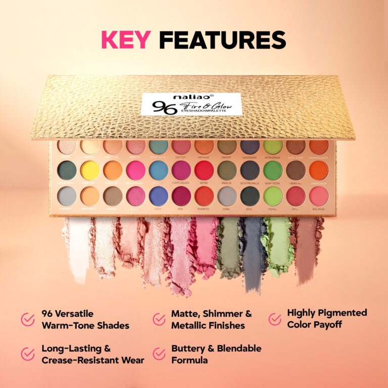 Maliao 96 Color Eyeshadow Palette features