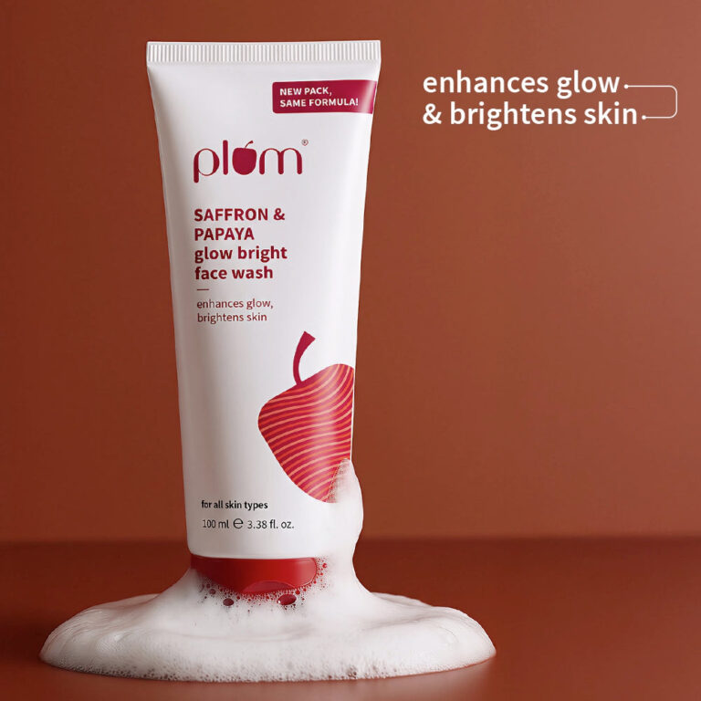 Plum Saffron & Papaya Glow Bright Face Wash 100ml