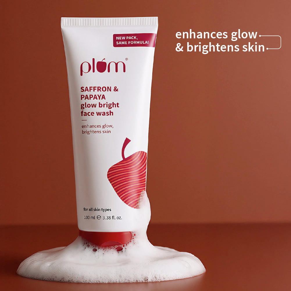 Plum Saffron & Papaya Glow Bright Face Wash 100ml