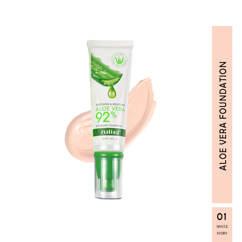 Maliao Aloe Vera 92% Soothing & Moisture Whitening Foundation - Nourish and Illuminate - image 2