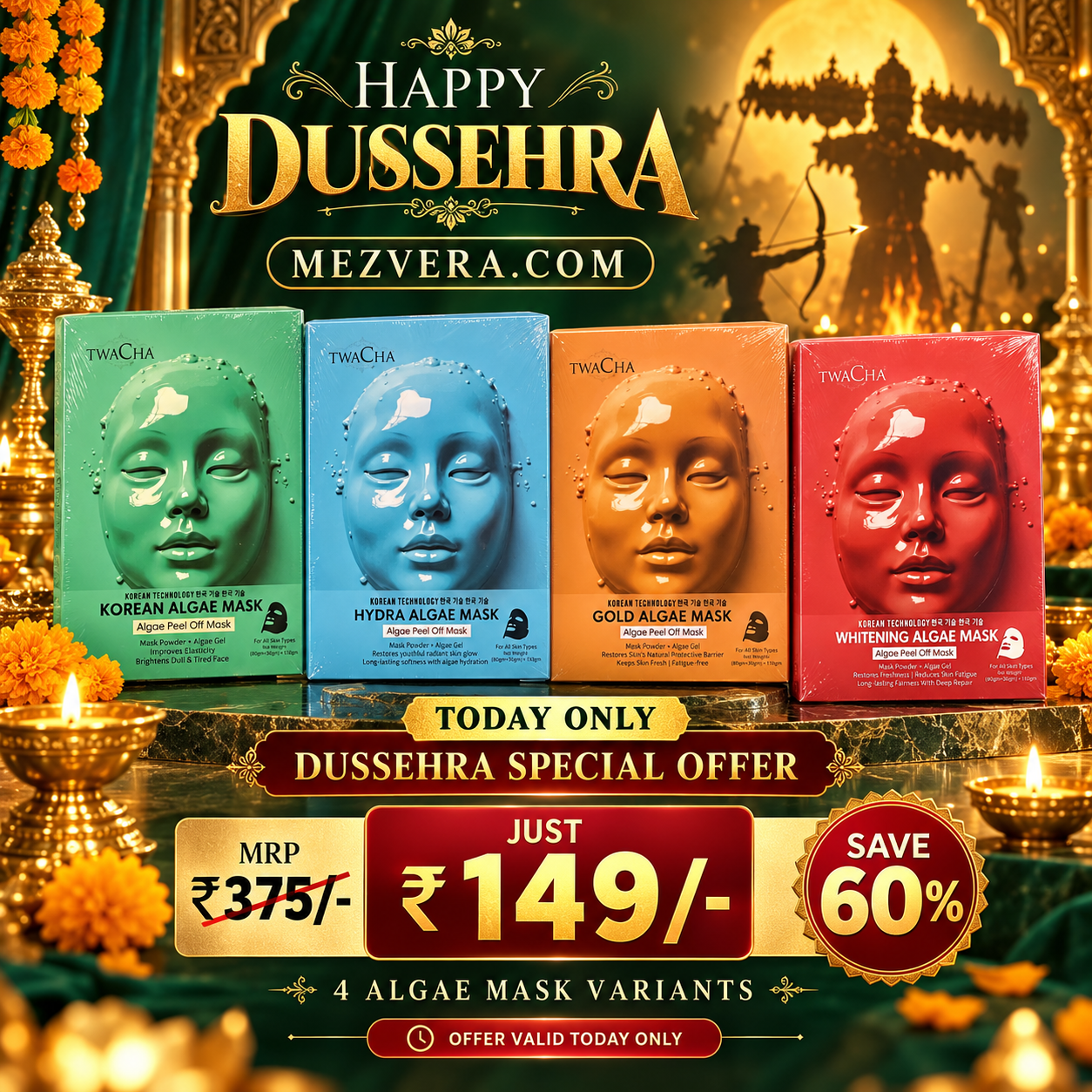 Happy Dussehra offer poster